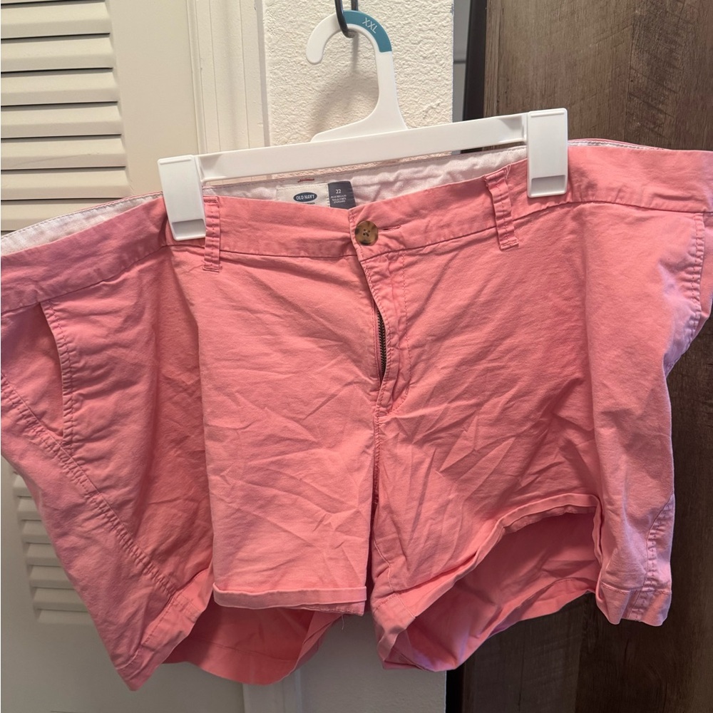 Old Navy Coral Button Shorts